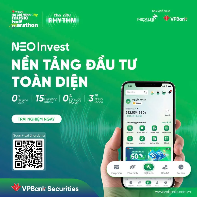 NEO Invest — nền tảng đầu tư toàn diện của VPBankS, miễn phí giao dịch và ứng trước
